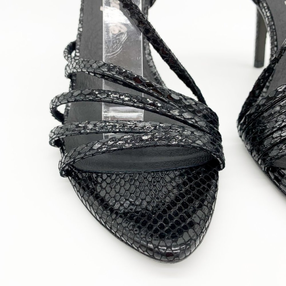 FREE PEOPLE Patent Python Print Strappy Sandals - Picture 4 of 10